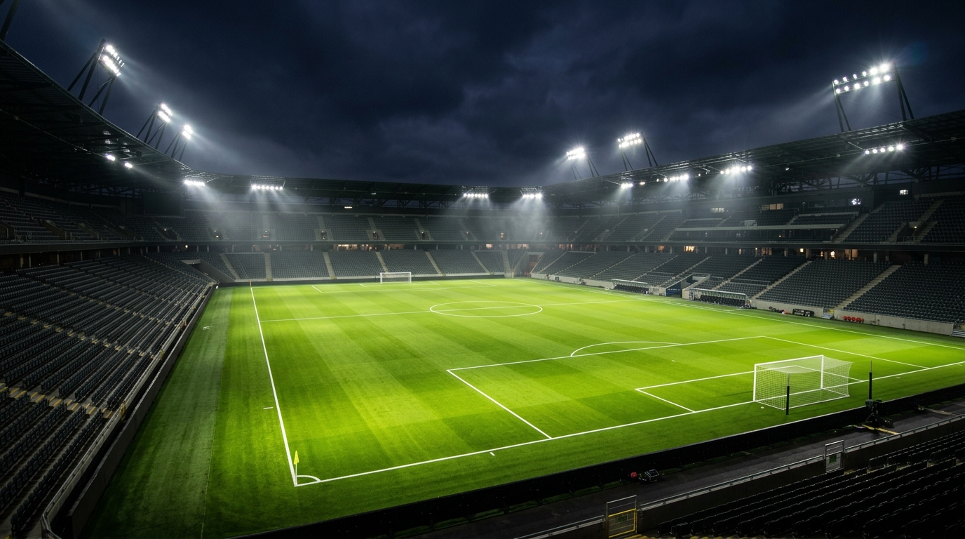 The Royal Turf Football Arena at Night